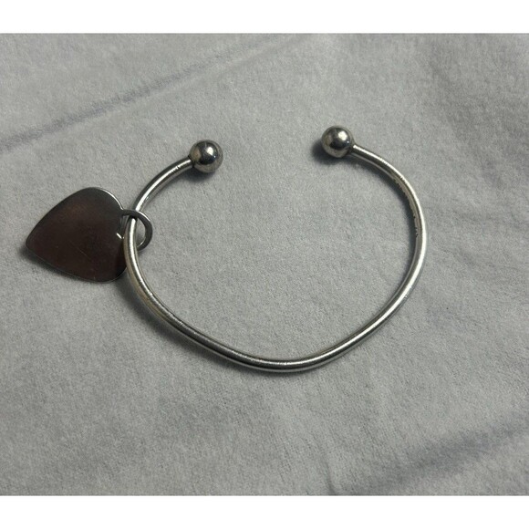 Tiffany & Co Return to Tiffany Heart Tag 925 Silver Bangle 2.5” Medium - Picture 13 of 16